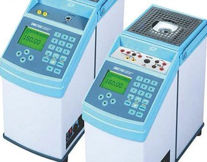 2 dry block temperature calibrators used for precise humidity and temperature calibration