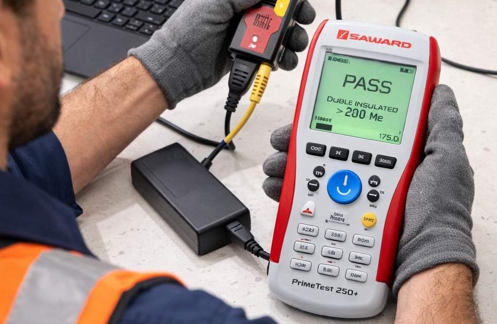 PAT testing a Class II device with Seaward tester