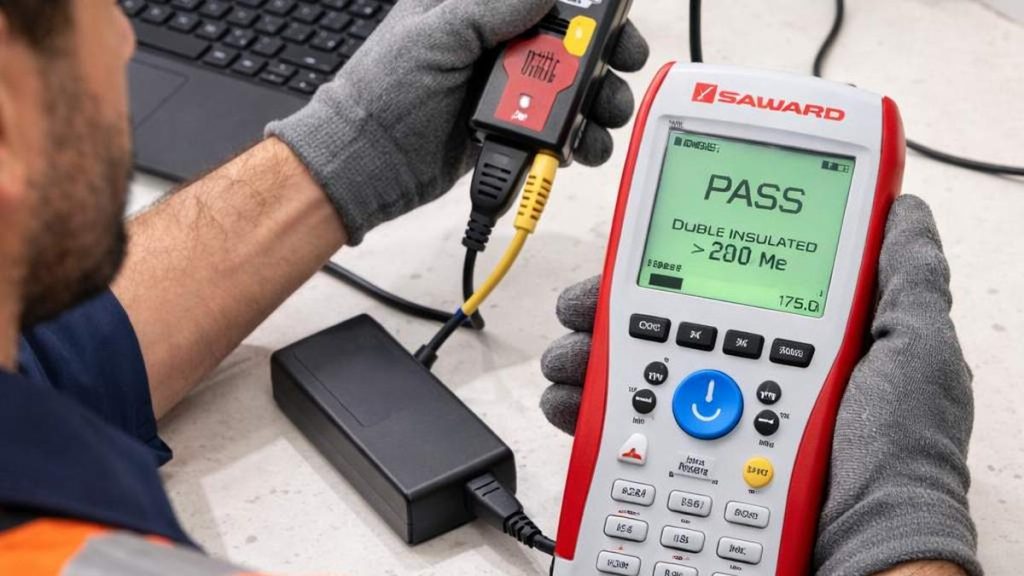 PAT testing a Class II device with Seaward tester