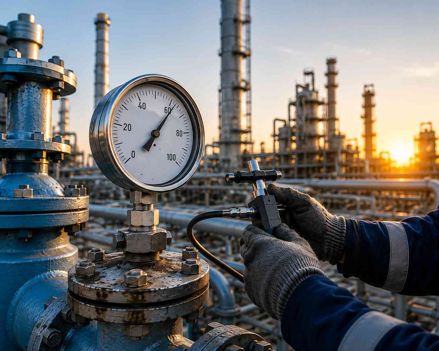 Pressure gauge calibration service